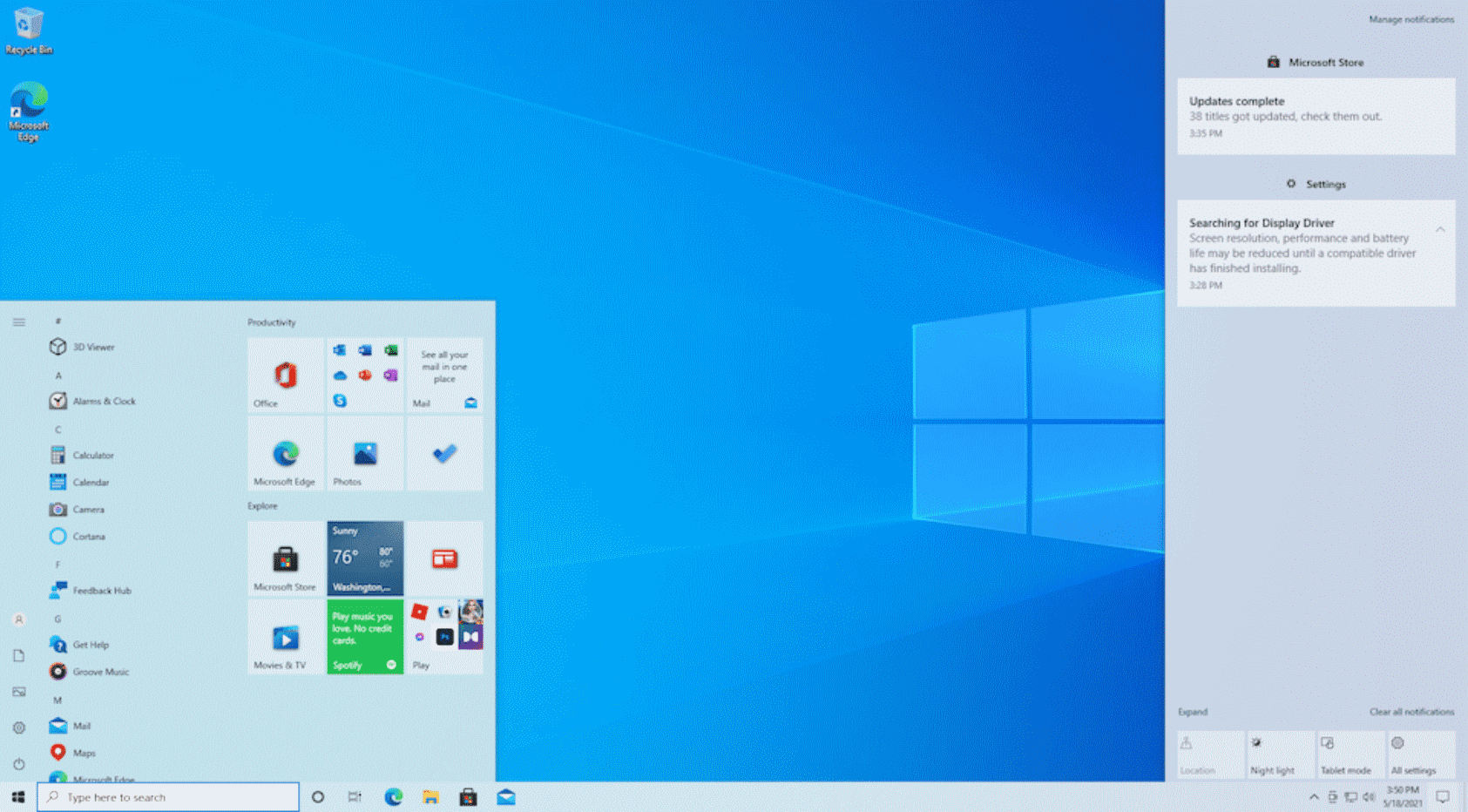 Actualización Windows 10 KB5003214
