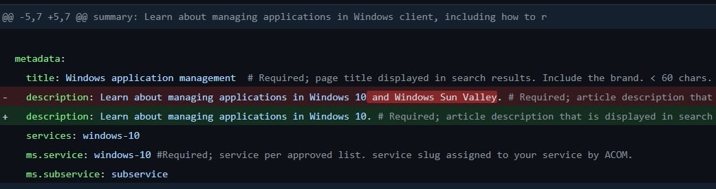 Documento soporte Windows Sun Valley en GitHub