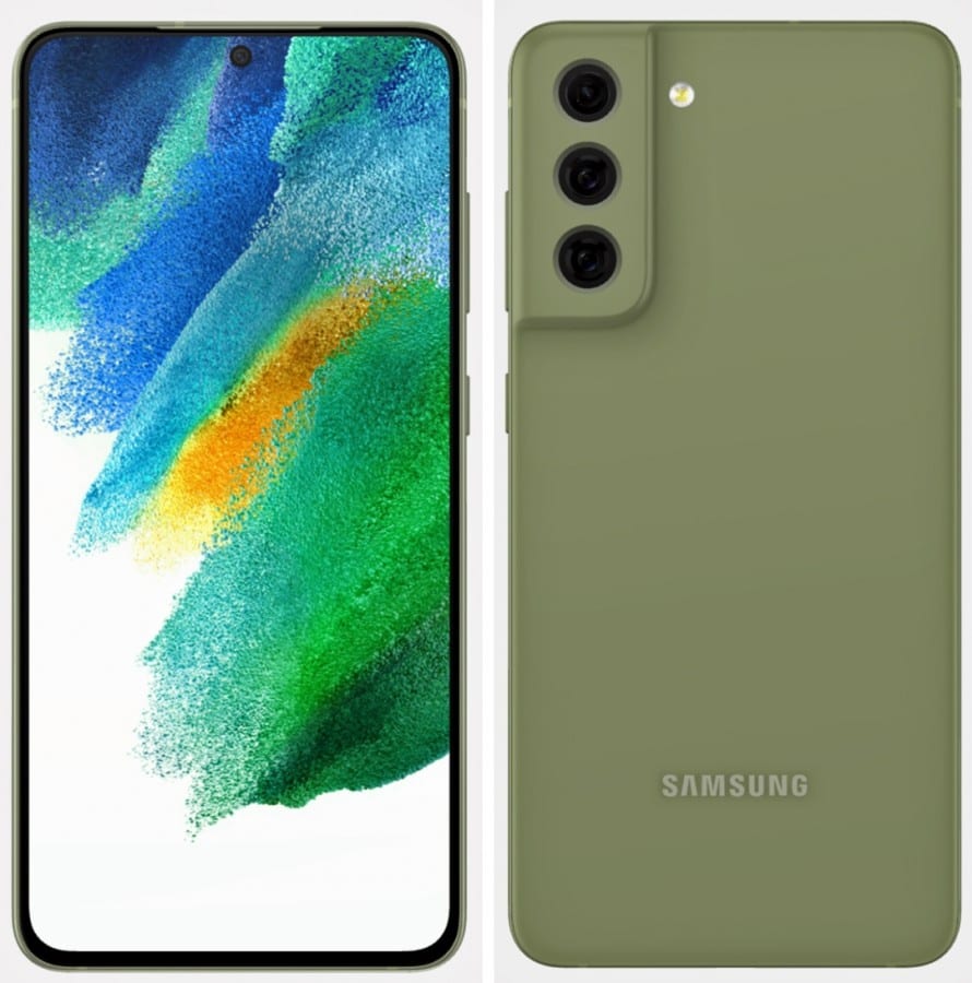 Nuevo Samsung Galaxy S21 FE en color verde