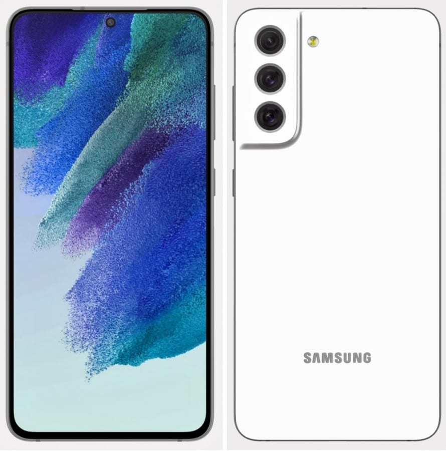 Nuevo Samsung Galaxy S21 FE en color blanco