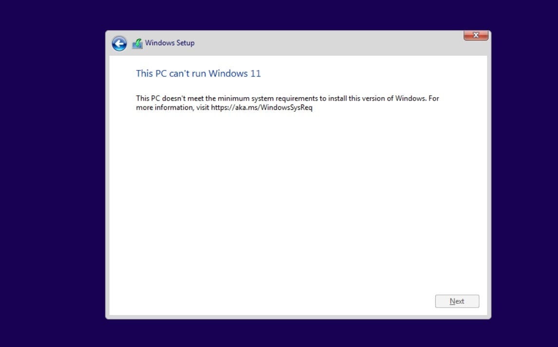 Omitir TPM en Windows 11