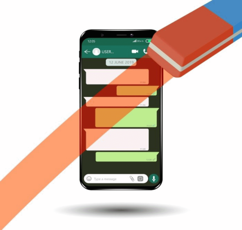 Opciones de borrado en WhatsApp