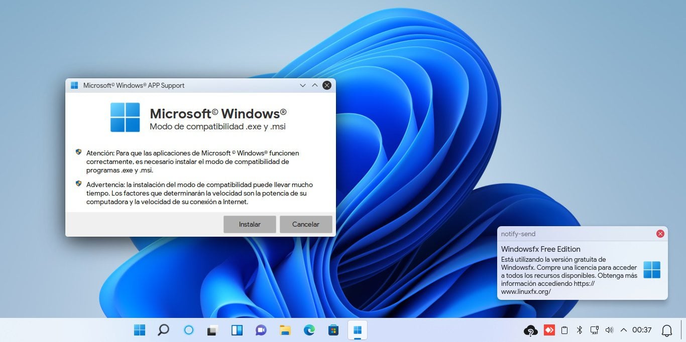 Windowsfx 11 para Linux