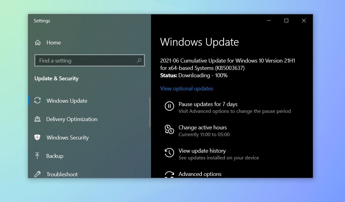 Error 0x800f0905 de Windows Update