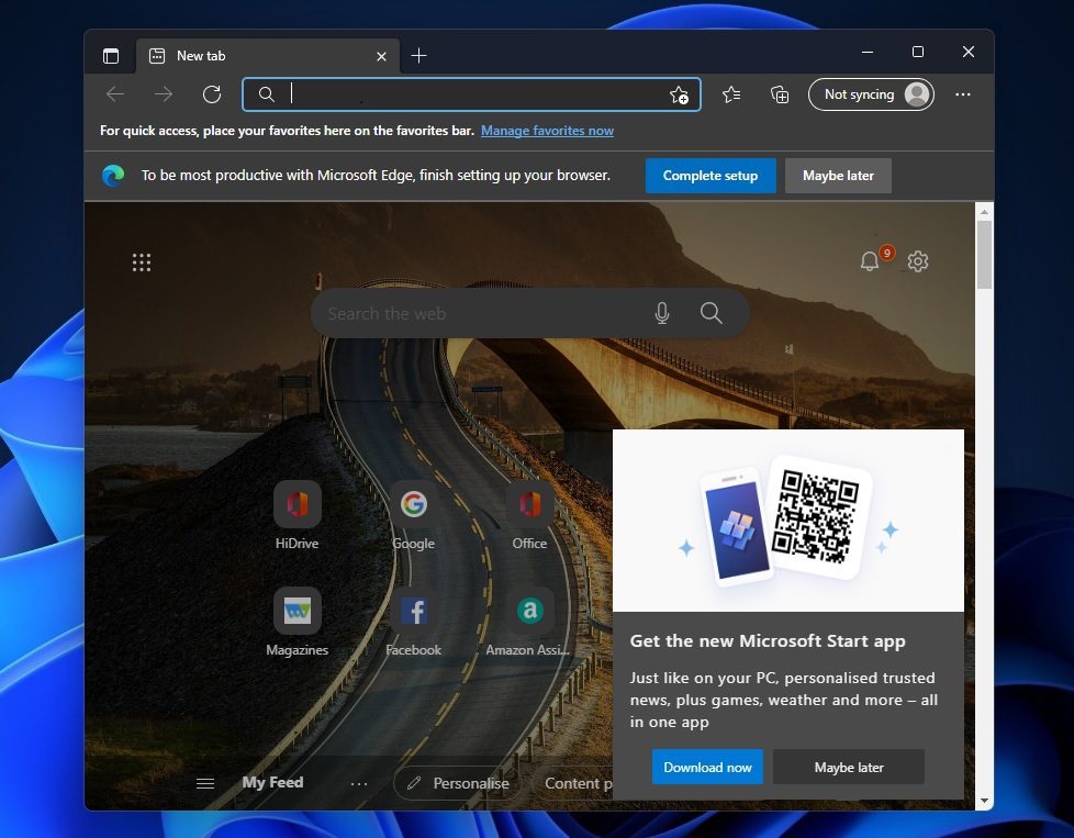Microsoft Edge ahora incorpora Office y anuncios