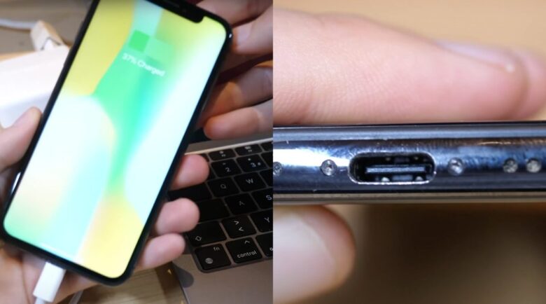 iPhone X con USB-C