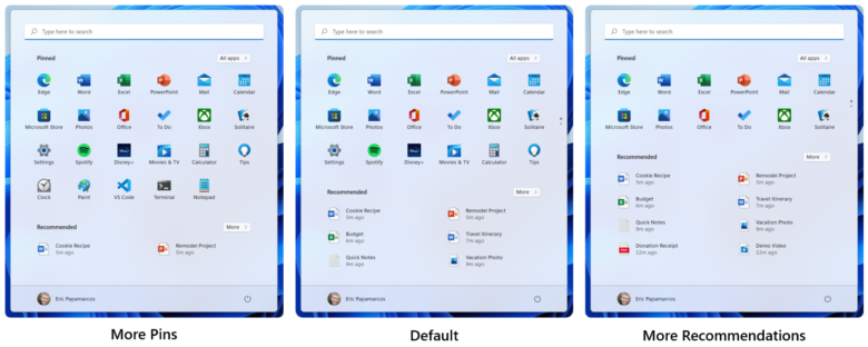 Personalización del Menú Inicio de Windows 11