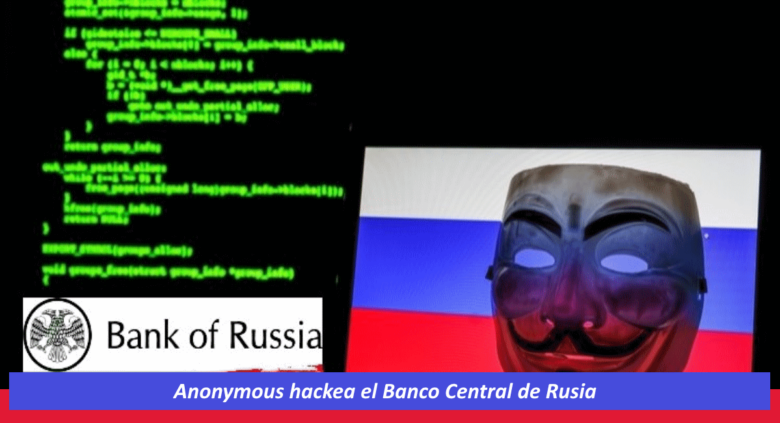 Anonymous hackea el banco central ruso