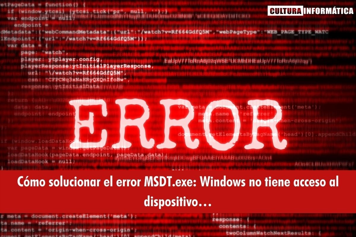Error MSDT.exe