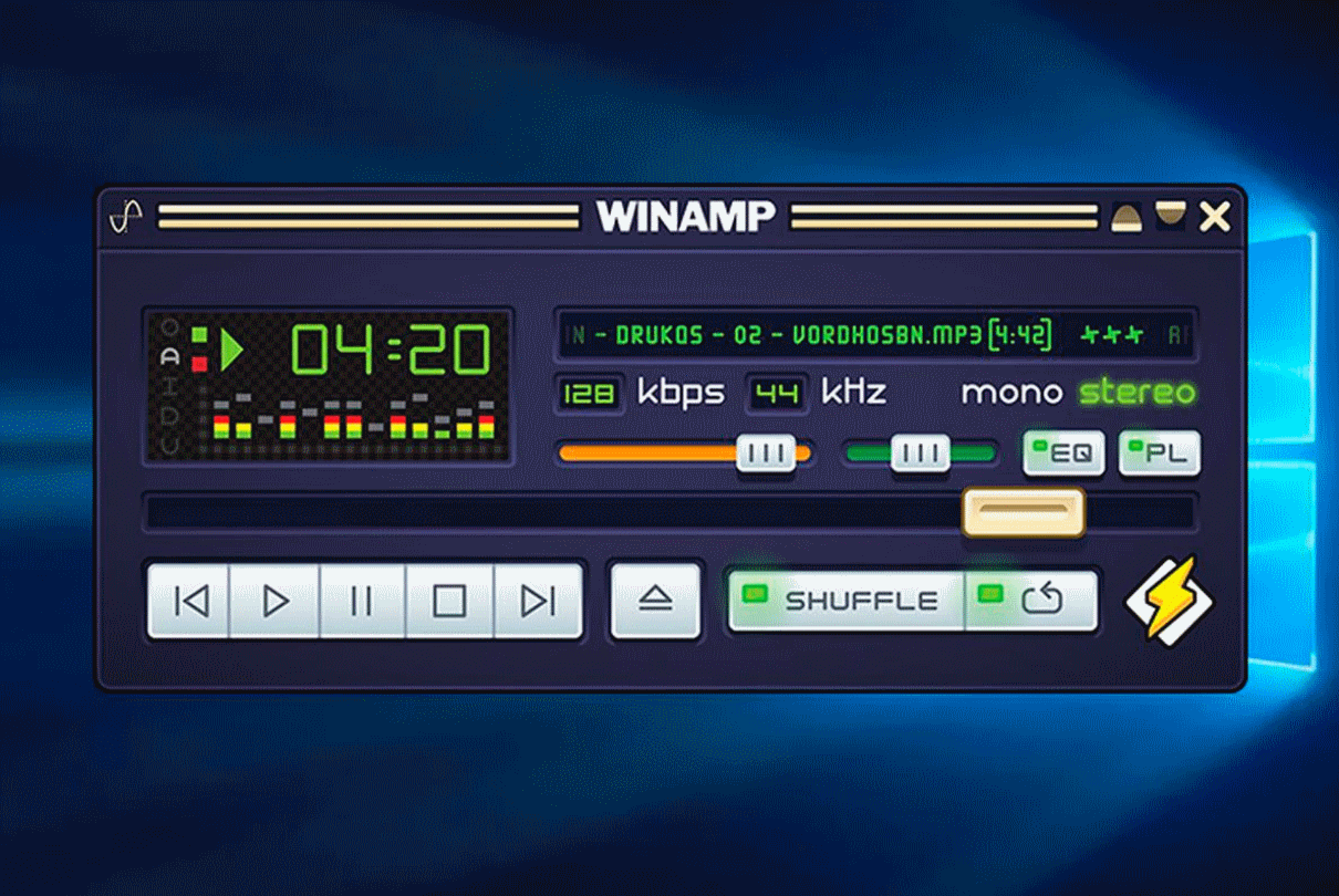 Winamp venderá un NFT de su diseño original de 1997