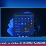Novedades de Windows 11 KB5012643 Build 22000.651
