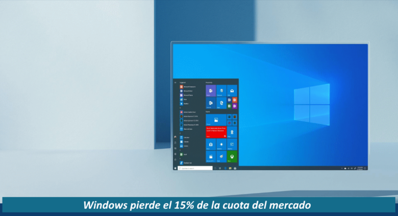 Windows pierde el 15 por ciento del mercado