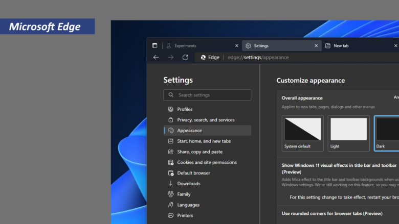Activar efecto Mica en Microsoft Edge
