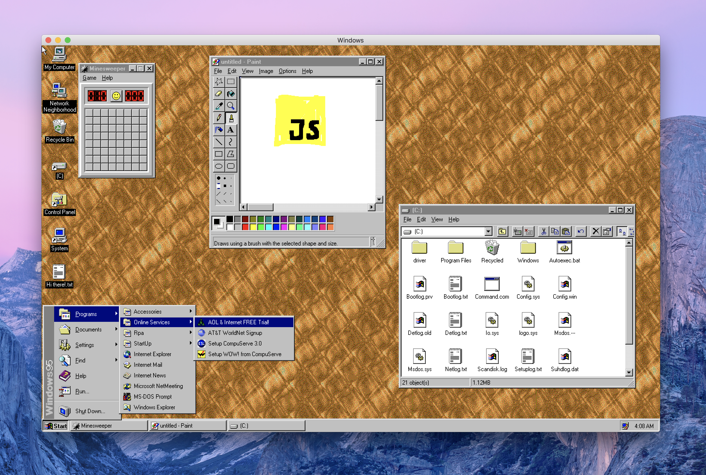 Emular Windows 95