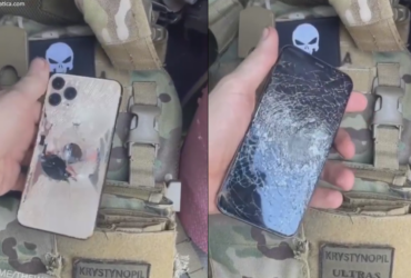 Un iPhone le salva la vida a un soldado ucraniano