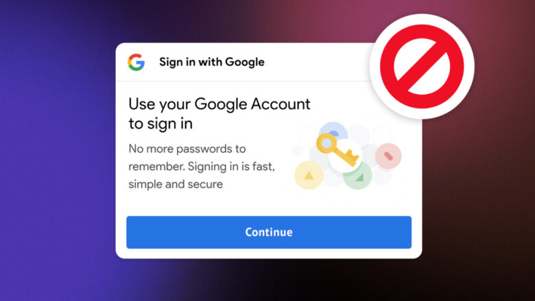 DuckDuckGo bloquea las ventanas emergentes de inicio de sesión de Google