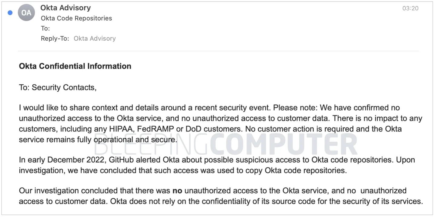 El código fuente de Okta ha sido robado de GitHub