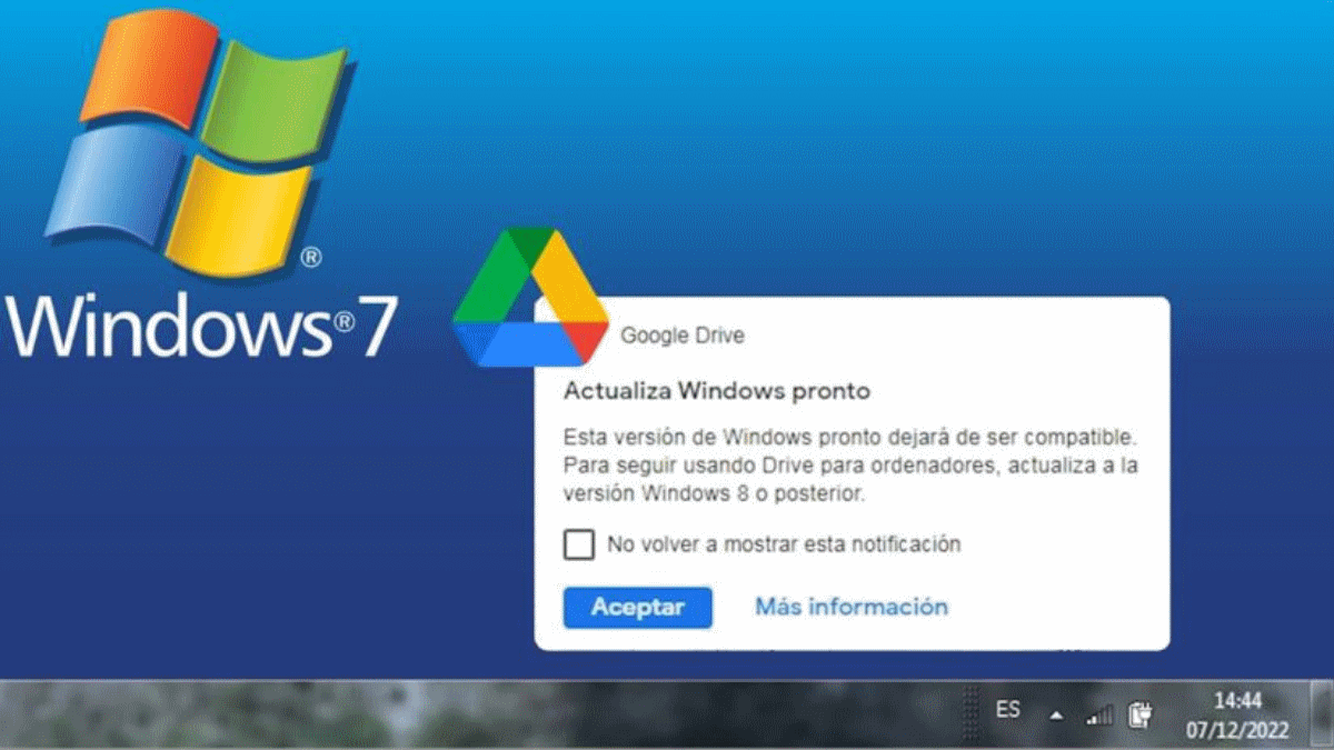 Google Drive escritorio no será compatible con Windows 7 