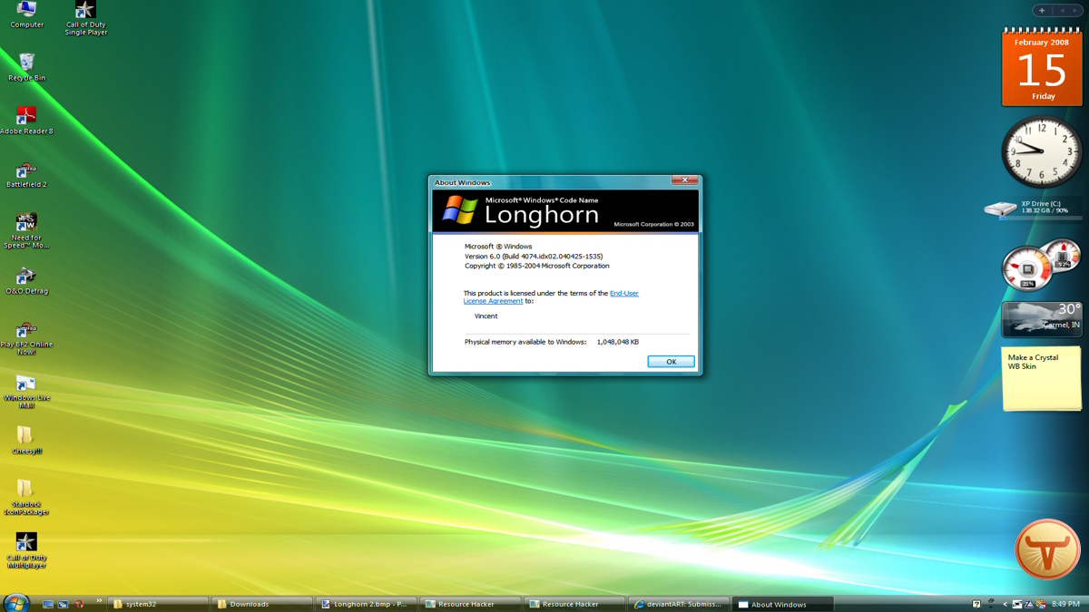 Historia de Windows Longhorn