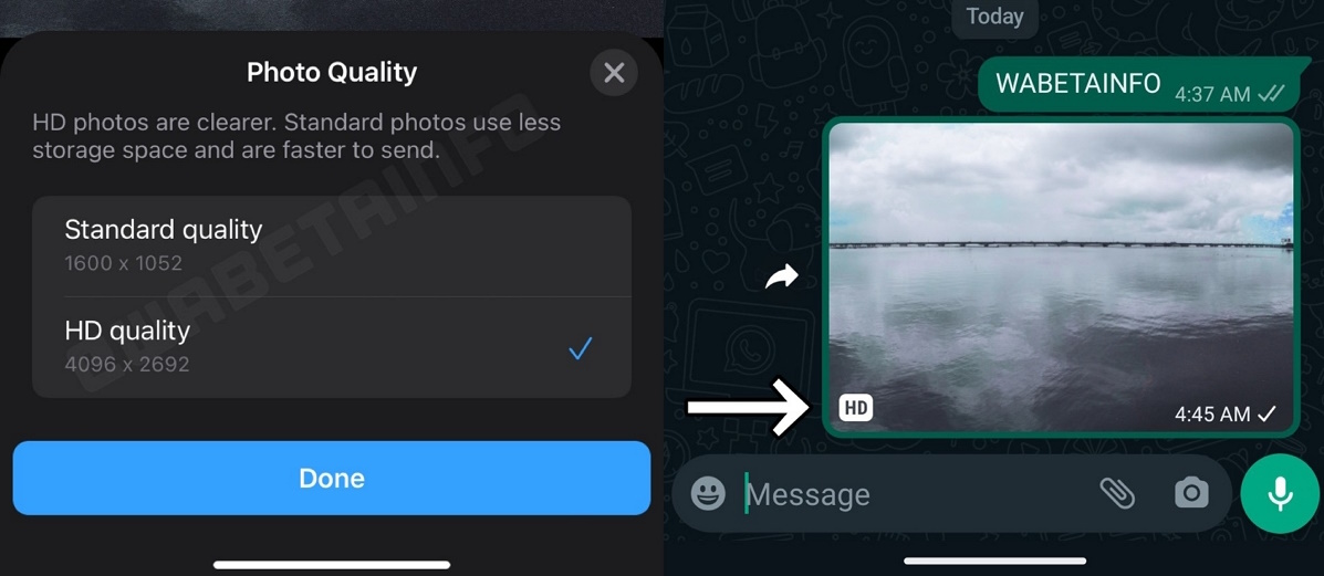 WhatsApp permitirá compartir imágenes en HD