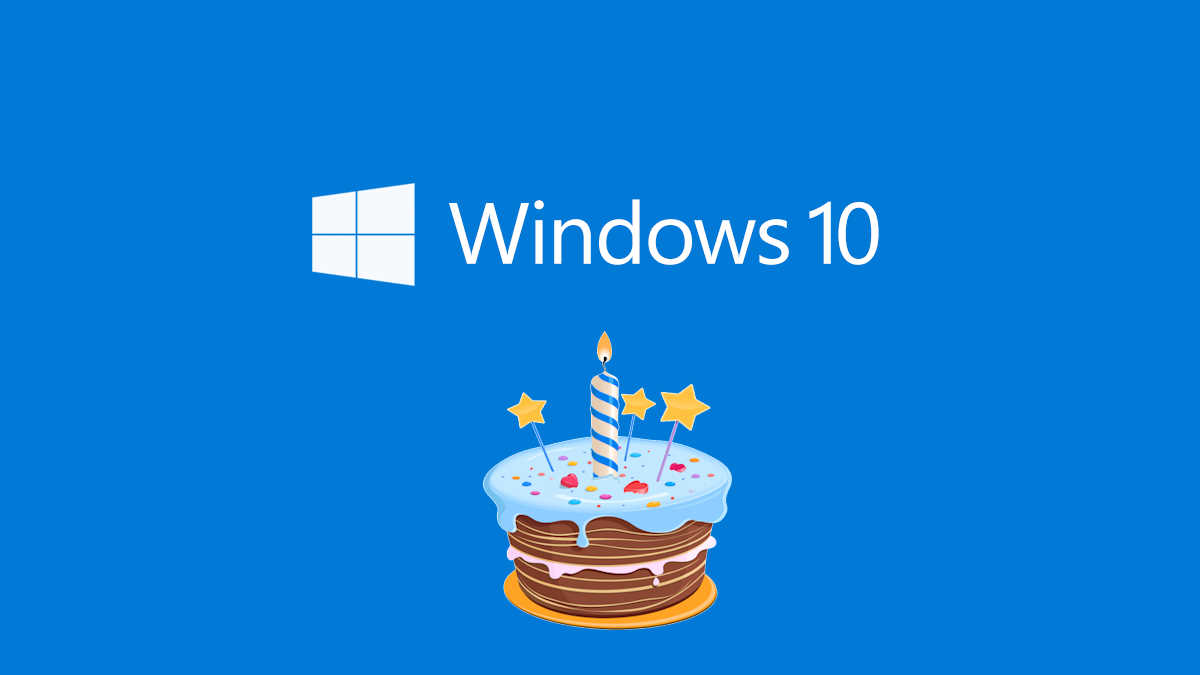 Cumpleaños de Windows 10