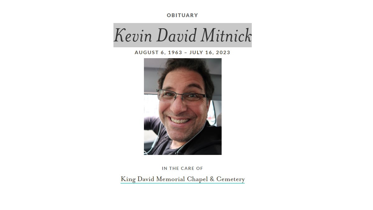 Muerte del hackers Kevin David Mitnick, alias Cóndor