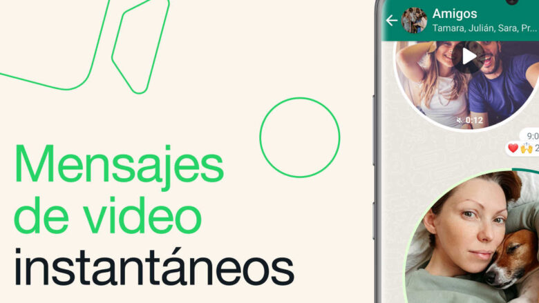 Notas de video en WhatsApp