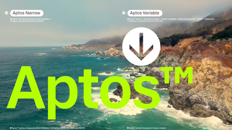 Nueva fuente de Microsoft Office, Aptos