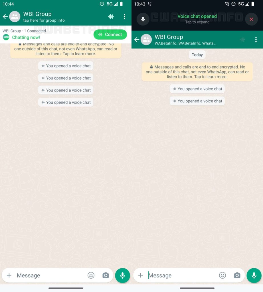 Función Voice Chat en WhatsApp Beta