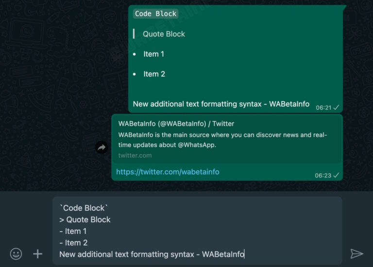 WhatsApp Beta: Formato de Texto Avanzado y Personalizado