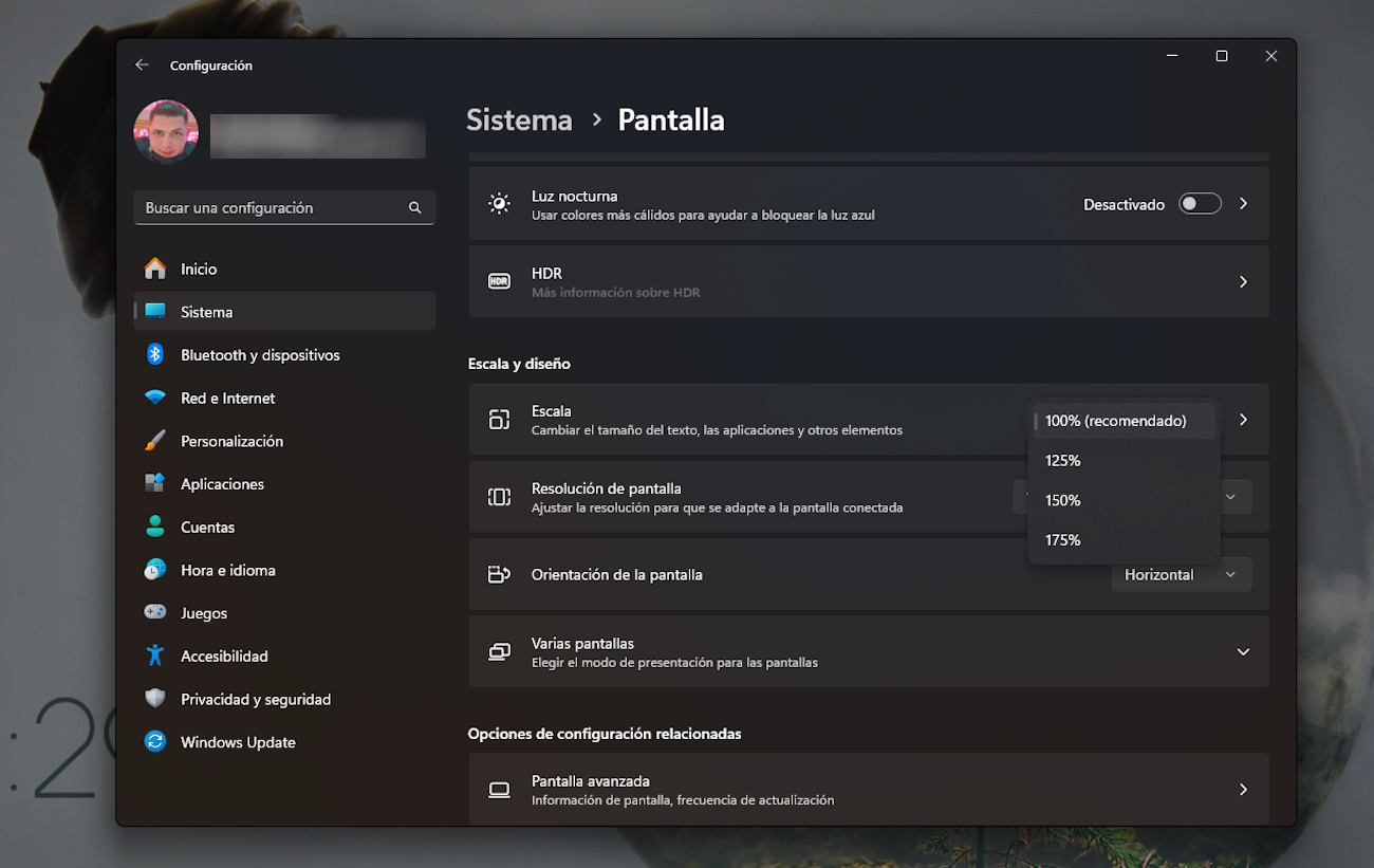 Ajustar Escala de Pantalla en Windows 11