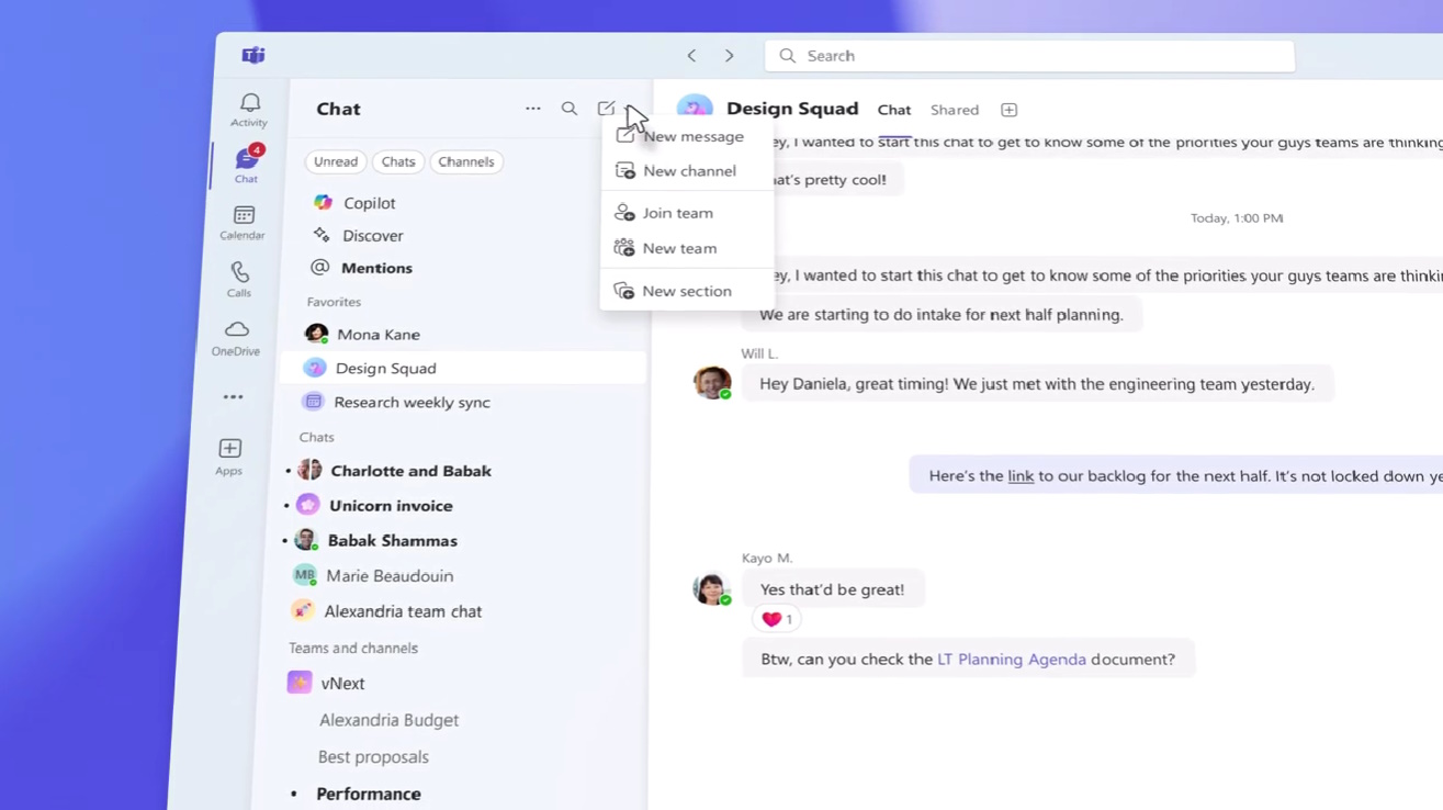 Nuevas funciones de Microsoft Teams