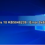 Windows 10 KB5048239 Genera Error 0x80070643