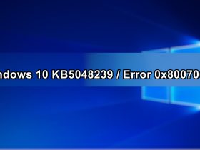 Windows 10 KB5048239 Genera Error 0x80070643