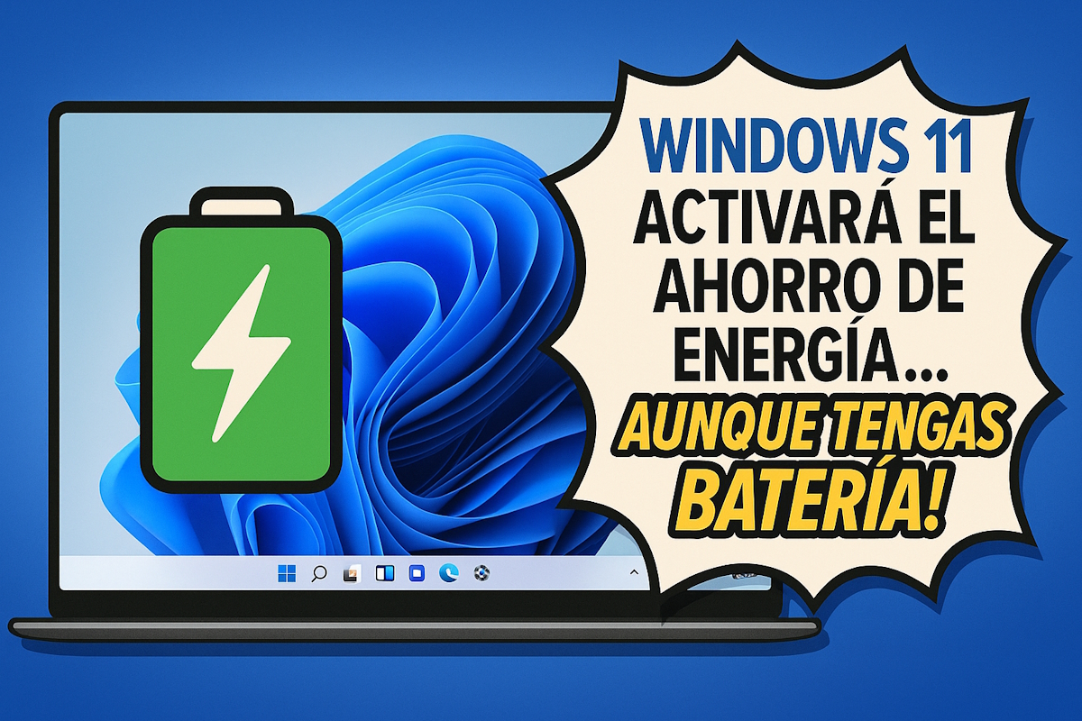 Windows 11 activará el ahorro de energía… ¡aunque tengas batería!