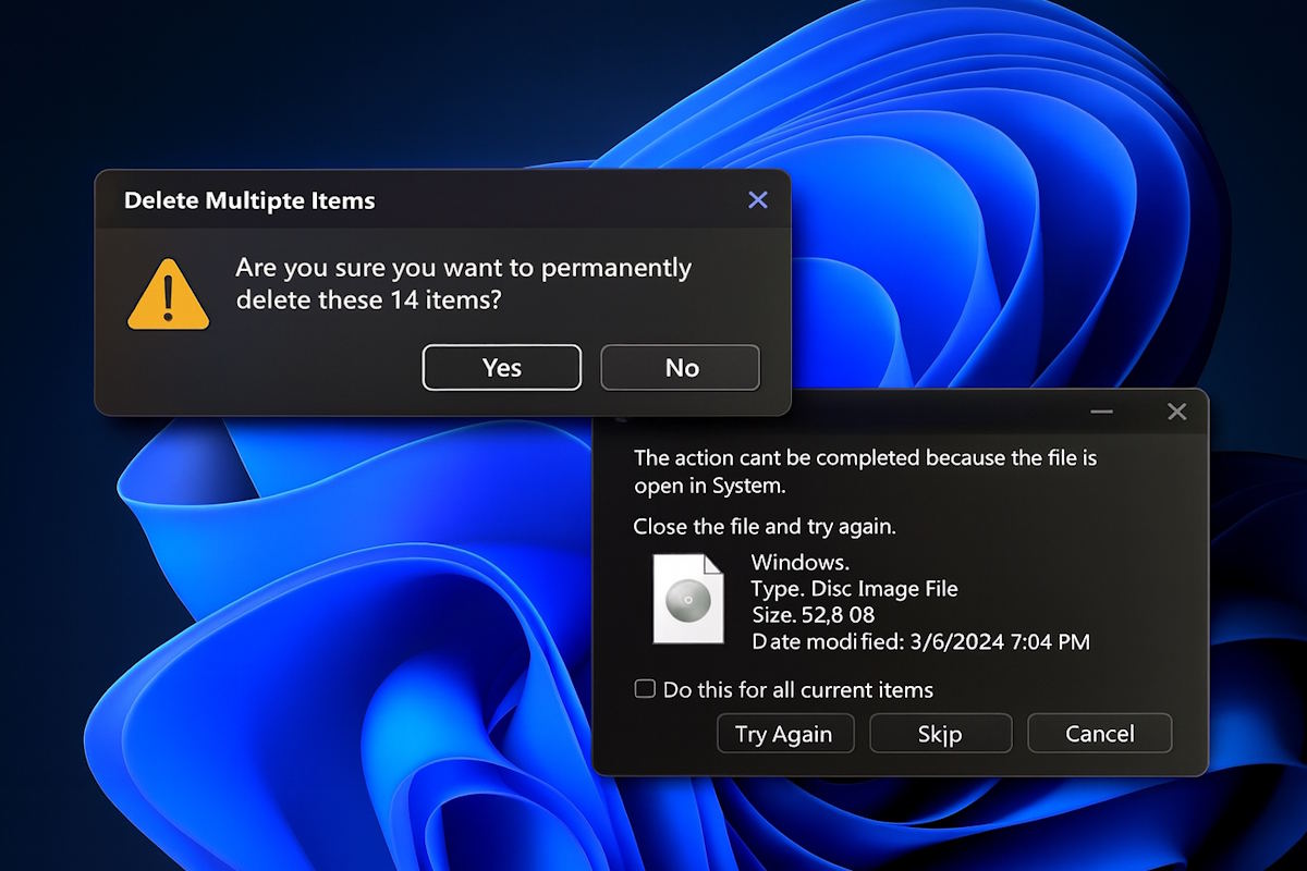 El modo oscuro llega a los cuadros de dialogo de Windows 11