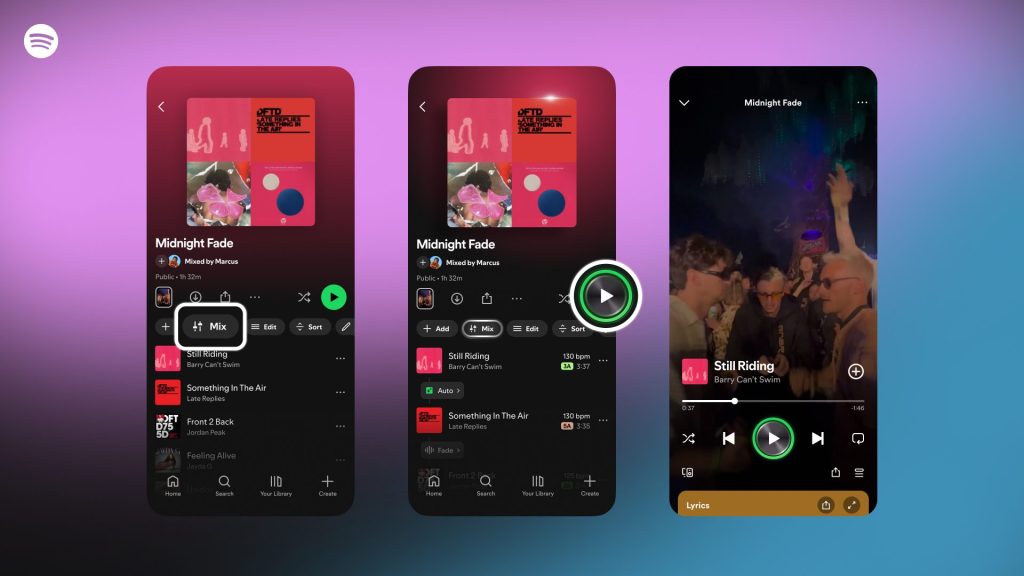 Función de lista de reproducción personalizable
