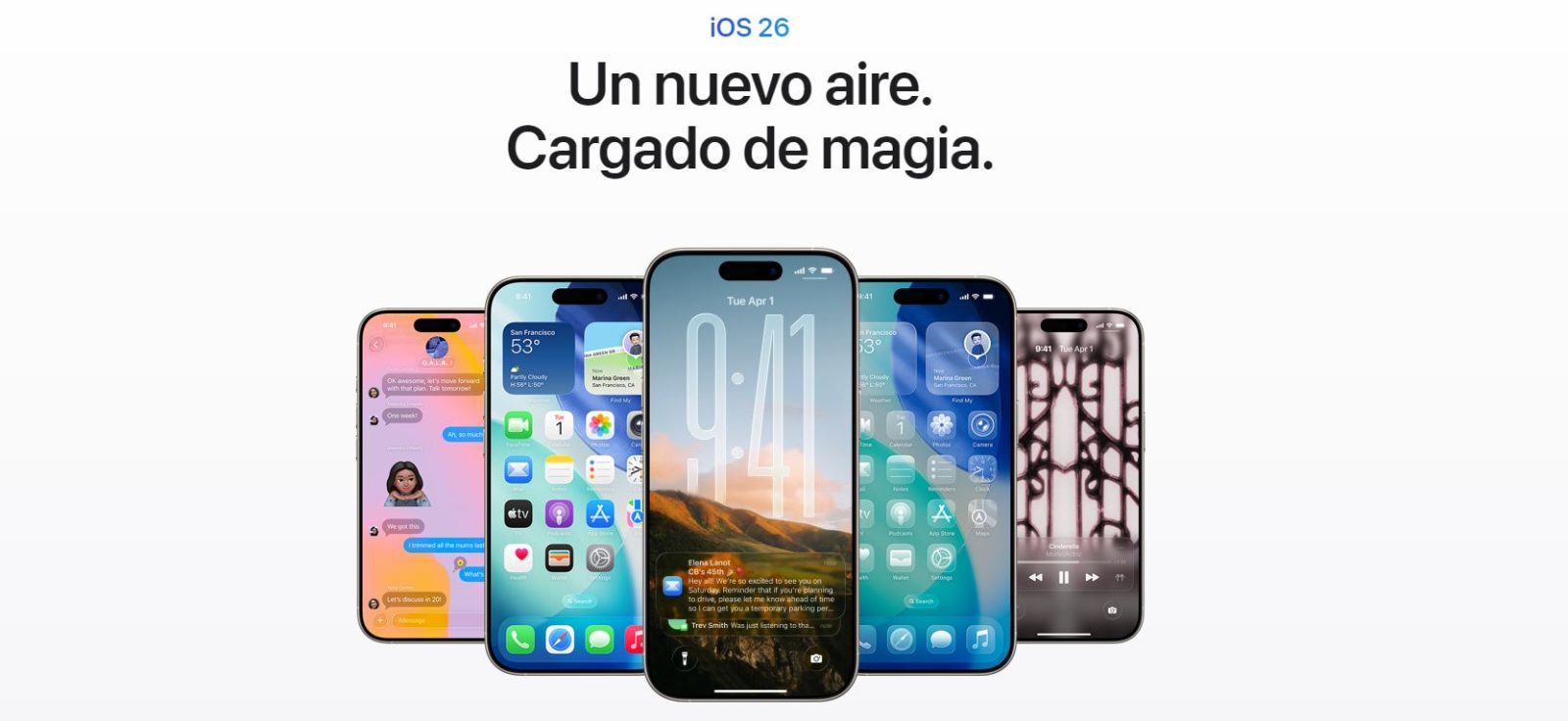 Apple lanza iOS, iPadOS, macOS, tvOS y watchOS 26