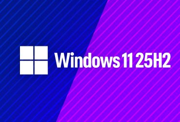 Logo de Windows con anuncio de Windows 11 25H2, actualización 2025