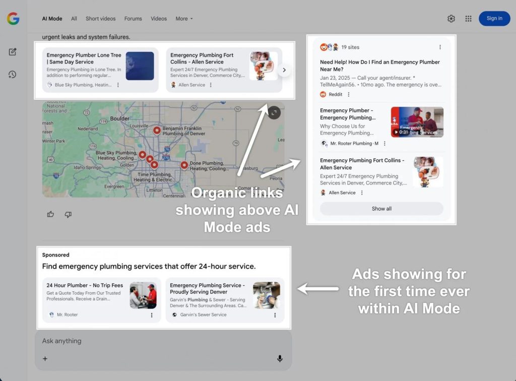 Llegan los anuncios al Modo IA de Google