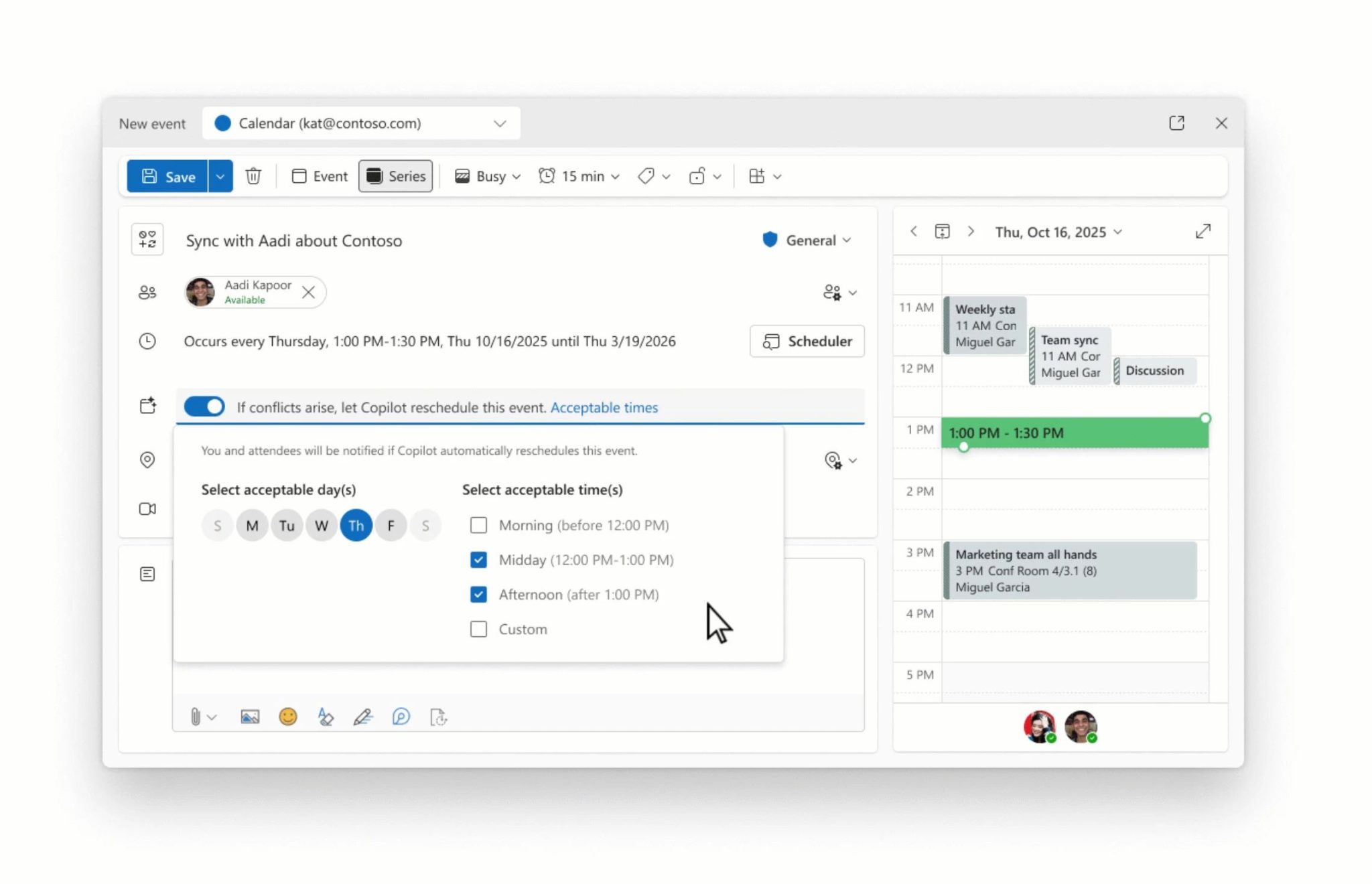 Microsoft 365 Copilot revoluciona Outlook con voz y calendario
