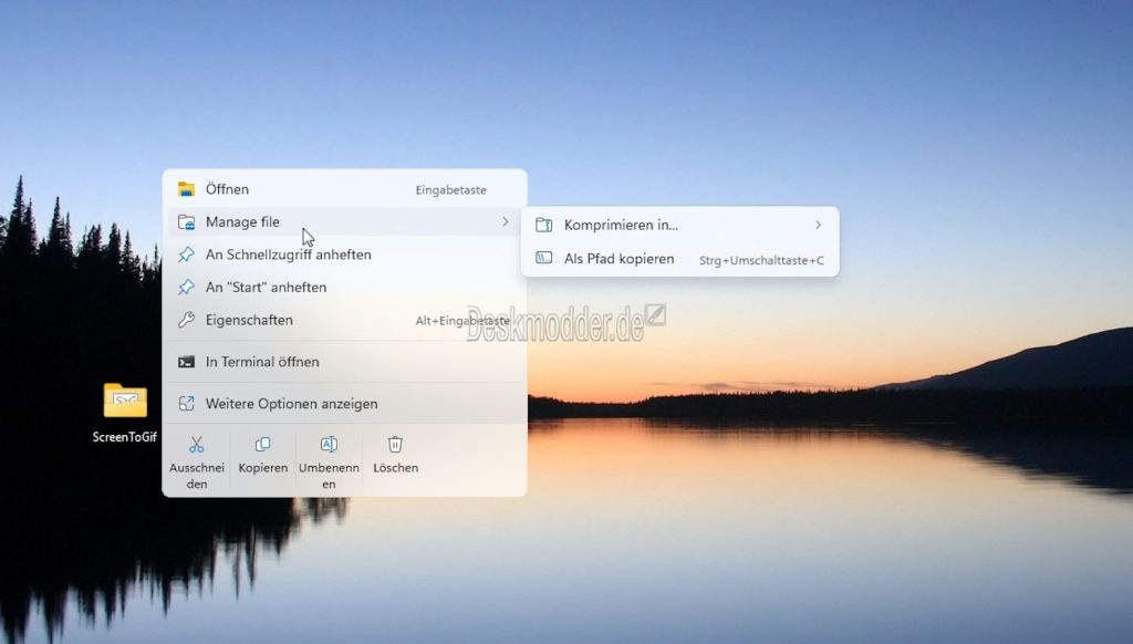 Nuevo Menú contextual Windows 11