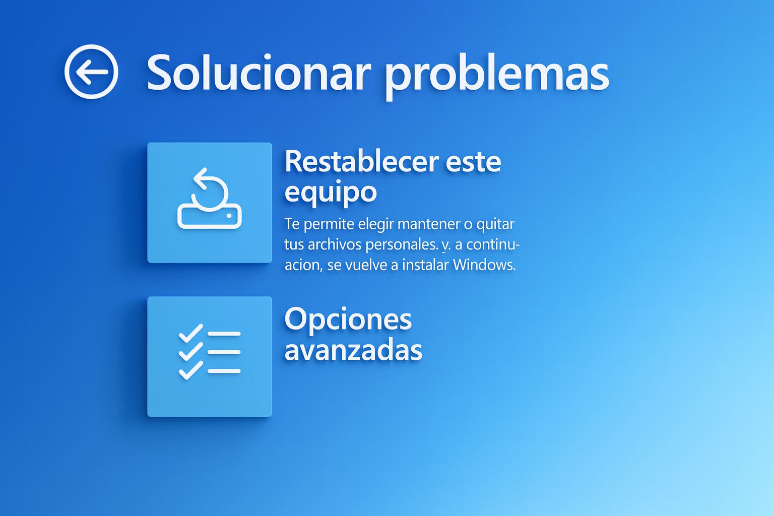 Windows 11 añade funciones avanzadas de recuperación