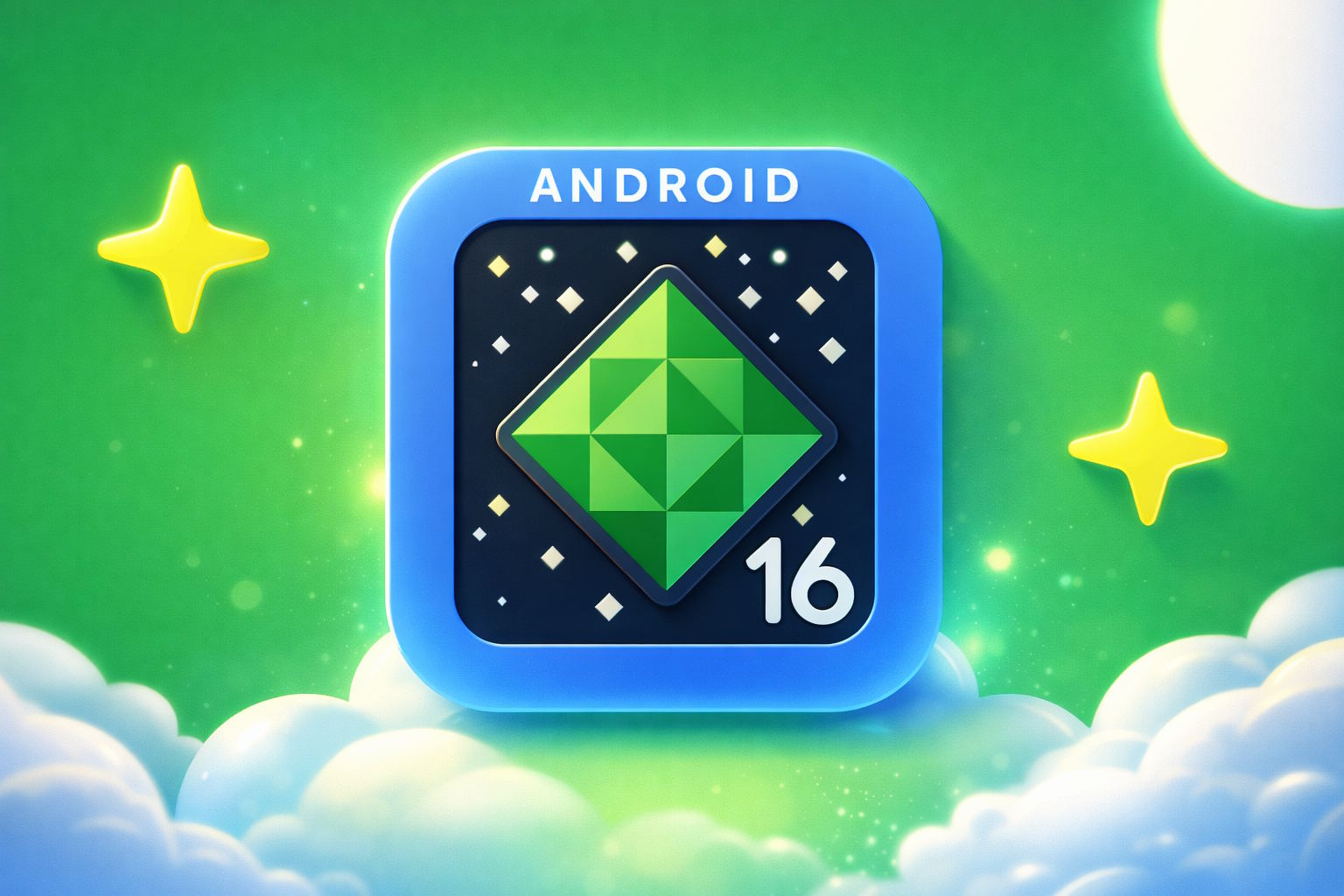 Android mostrará un punto azul.