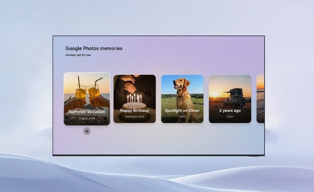 Google Fotos llega a televisores Samsung con IA y Recuerdos