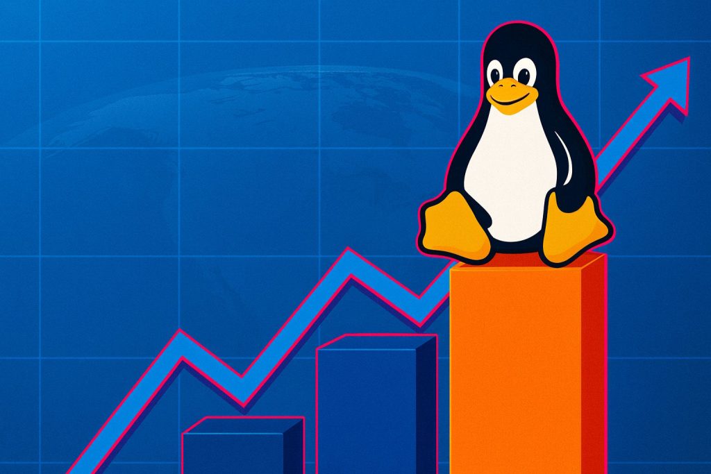 Linux conquista el escritorio y supera el 10 % de mercado