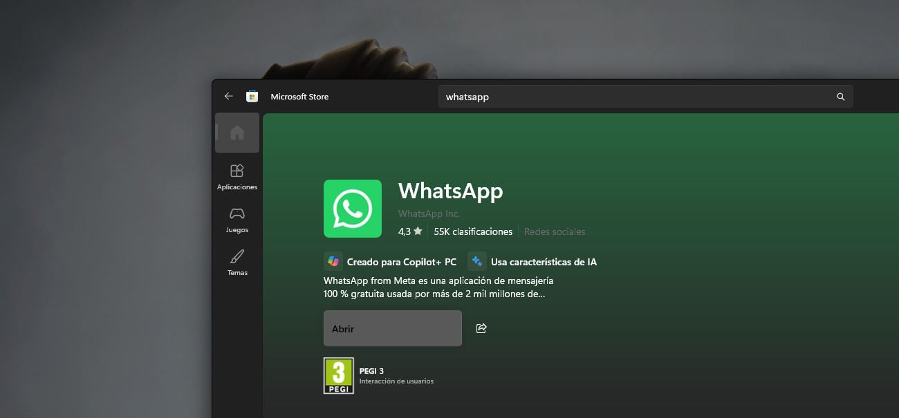 Restaurar el antiguo cliente de WhatsApp en Windows