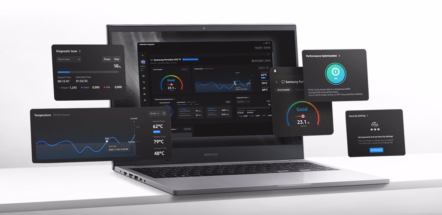 Samsung Magician 9.0 renueva interfaz y widgets | Cultura Informática