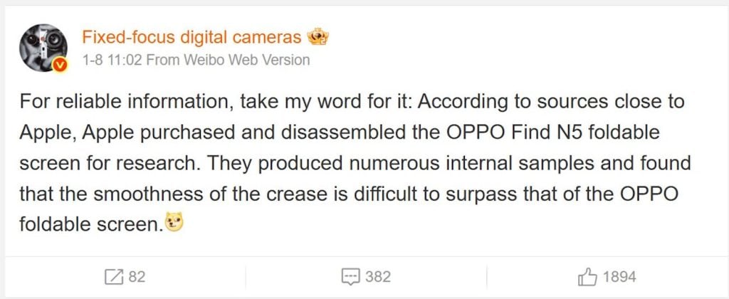 Rumores del iPhone Fold