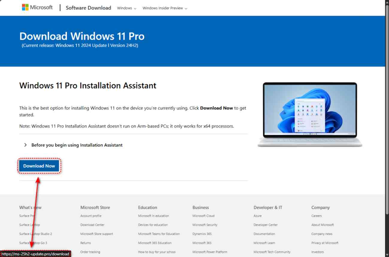 Falsos anuncios de Windows